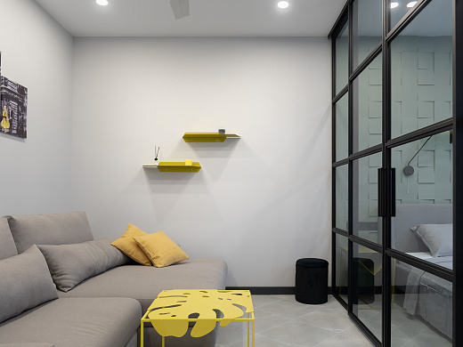 Квартира в цветах Pantone 2021 (44.00 m²)